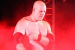 DURBAN, SOUTH AFRICA - JULY 08:  The Big Red Monster Kane during the WWE Smackdown Live Tour at Westridge Park Tennis Stadium on July 08, 2011 in Durban, South Africa.  (Photo by Steve Haag/Gallo Images/Getty Images)