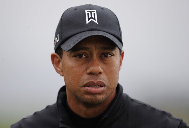 PEBBLE BEACH, CA - FEBRUARY 11:  Tiger Woods walks to the fifth tee during the third round of the AT&T Pebble Beach National Pro-Am at Pebble Beach Golf Links on February 11, 2012 in Pebble Beach, California.  (Photo by Harry How/Getty Images)