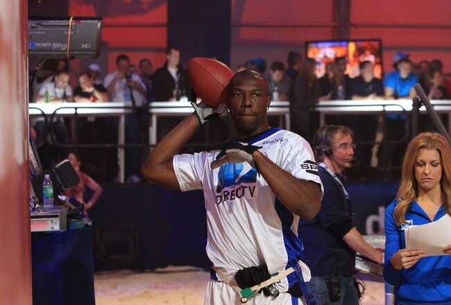 INDIANAPOLIS, IN - FEBRUARY 04: Terrel Owens attends DIRECTV's Sixth Annual Celebrity Beach Bowl Game at Victory Field on February 4, 2012 in Indianapolis, Indiana.  (Photo by Christopher Polk/Getty Images for DirecTV)