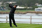 PEBBLE BEACH, CA - FEBRUARY 12:  Phil Mickelson hits his tee shot on the seventh hole lduring the final round of the AT&T Pebble Beach National Pro-Am at Pebble Beach Golf Links on February 12, 2012 in Pebble Beach, California.  (Photo by Jeff Gross/Getty Images)