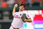 PHILADELPHIA , PA - AUGUST 26:  Roy Oswalt #44 of the Philadelphia Phillies pitches against the Florida Marlins at Citizens Bank Park on August 26, 2011 in Philadelphia, Pennsylvania.  (Photo by Len Redkoles/Getty Images)