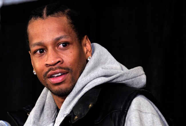 LAS VEGAS, NV - OCTOBER 26:  Basketball player Allen Iverson speaks during a news conference at the Thomas & Mack Center to announce the Las Vegas Superstar Challenge October 26, 2011 in Las Vegas, Nevada. The three-game tournament will take place at the Thomas & Mack Center on November 12 and 13, 2011, and will feature four teams made up of NBA players, former NBA players and rookies. Iverson will serve as a captain for one of the teams.  (Photo by Ethan Miller/Getty Images)