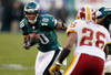 PHILADELPHIA, PA - JANUARY 01: DeSean Jackson #10 of the Philadelphia Eagles carries the ball against the Washington Redskins at Lincoln Financial Field on January 1, 2012 in Philadelphia, Pennsylvania.  (Photo by Rob Carr/Getty Images)