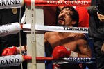 LAS VEGAS, NV - NOVEMBER 12:  Boxer Manny Pacquiao prays in the corner of the ring after his WBO world welterweight title fight against Juan Manuel Marquez at the MGM Grand Garden Arena November 12, 2011 in Las Vegas, Nevada. Pacquiao retained his title with a majority decision victory.  (Photo by Ethan Miller/Getty Images)