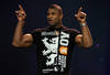 LAS VEGAS, NV - JANUARY 10:  UFC fighter Alistair 'The Reem' Overeem speaks during a presentation by Qualcomm at the 2012 International Consumer Electronics Show at The Venetian on January 10, 2012 in Las Vegas, Nevada. CES, the world's largest annual consumer technology trade show, runs through January 13 and is expected to feature 2,700 exhibitors showing off their latest products and services to about 140,000 attendees.  (Photo by Kevork Djansezian/Getty Images)