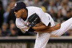 NEW YORK, NY - OCTOBER 06:  Starting pitcher Ivan Nova #47 of the New York Yankees throws a pitch against the Detroit Tigers during Game Five of the American League Championship Series at Yankee Stadium on October 6, 2011 in the Bronx borough of New York City.  (Photo by Nick Laham/Getty Images)