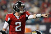ATLANTA, GA - DECEMBER 15:  Matt Ryan #2 of the Atlanta Falcons gestures as he calls out signals on ana offensive play against the Jacksonville Jaguars in the first half at the Georgia Dome on December 15, 2011 in Atlanta, Georgia.  (Photo by Kevin C. Cox/Getty Images)