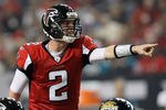 ATLANTA, GA - DECEMBER 15:  Matt Ryan #2 of the Atlanta Falcons gestures as he calls out signals on ana offensive play against the Jacksonville Jaguars in the first half at the Georgia Dome on December 15, 2011 in Atlanta, Georgia.  (Photo by Kevin C. Cox/Getty Images)