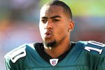 MIAMI GARDENS, FL - DECEMBER 11:  Receiver DeSean Jaskson #10 of the Philadelphia Eagles looks on against the Miami Dolphins at Sun Life Stadium on December 11, 2011 in Miami Gardens, Florida.  (Photo by Marc Serota/Getty Images)