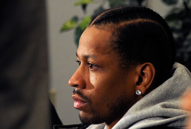 LAS VEGAS, NV - OCTOBER 26:  Basketball player Allen Iverson attends a news conference at the Thomas & Mack Center to announce the Las Vegas Superstar Challenge October 26, 2011 in Las Vegas, Nevada. The three-game tournament will take place at the Thomas & Mack Center on November 12 and 13, 2011, and will feature four teams made up of NBA players, former NBA players and rookies. Iverson will serve as a captain for one of the teams.  (Photo by Ethan Miller/Getty Images)