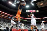 LOUISVILLE, KY - FEBRUARY 13:  Fab Melo #51 of the Syracuse Orange dunks the ball during the Big East Conference game against the Louisville Cardinals at KFC YUM! Center on February 13, 2012 in Louisville, Kentucky.  (Photo by Andy Lyons/Getty Images)