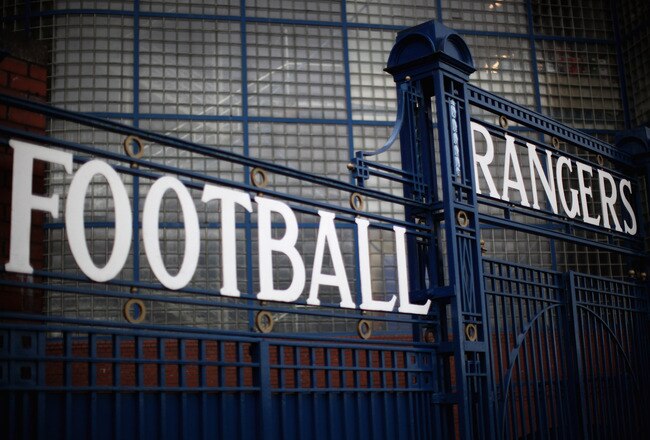 GLASGOW, SCOTLAND - FEBRUARY 14:  A general view of Ibrox Stadium on February 14, 2012 in Glasgow, Scotland. HM Revenue and Customs have is in the process of asking the Court of Session to put Glasgow Rangers Football Club into administration.  This counteracts moves by owner Craig Whyte, who yesterday gave notice of the clubs intent to go into administration. HMRC is in dispute with the Scottish Premier League Champions  over a £49million pound tax bill.  (Photo by Jeff J Mitchell/Getty Images)
