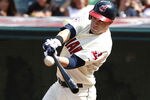 CLEVELAND, OH - SEPTEMBER 25: Jason Kipnis #22 of the Cleveland Indians bats against the Minnesota Twins during the fourth inning of their game on September 25, 2011 at Progressive Field in Cleveland, Ohio. The Twins defeated theIndians 6-4. (Photo by David Maxwell/Getty Images)