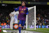 BARCELONA, SPAIN - FEBRUARY 04:  Lionel Messi of FC Barcelona celebrates after scoring his team's second goal during the La Liga match between FC Barcelona and Real Sociedad de Futbol at Camp Nou on February 4, 2012 in Barcelona, Spain.  (Photo by David Ramos/Getty Images)