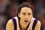 PHOENIX, AZ - FEBRUARY 09:  Steve Nash #13 of the Phoenix Suns during the NBA game against the Houston Rockets at US Airways Center on February 9, 2012 in Phoenix, Arizona. The Rockets defeated the Suns 96-89. NOTE TO USER: User expressly acknowledges and agrees that, by downloading and or using this photograph, User is consenting to the terms and conditions of the Getty Images License Agreement.  (Photo by Christian Petersen/Getty Images)