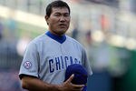 WASHINGTON, DC - JULY 07: Kosuke Fukudome #1 of the Chicago Cubs before the start of the Cubs and Washington Nationals game at Nationals Park on July 7, 2011 in Washington, DC. (Photo by Rob Carr/Getty Images)