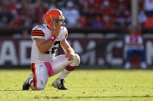 SAN FRANCISCO, CA - OCTOBER 30:  Colt McCoy #12 of the Cleveland Browns in action against the San Francisco 49ers at Candlestick Park on October 30, 2011 in San Francisco, California.  (Photo by Ezra Shaw/Getty Images)