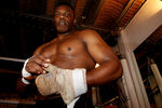 LONDON, ENGLAND - JANUARY 25:  Dereck Chisora during a media workout session on January 25, 2012 in London, England.  (Photo by Scott Heavey/Getty Images)