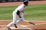 CLEVELAND, OH - SEPTEMBER 24: Designated hitter Travis Hafner #48 of the Cleveland Indians hits a single during the second inning against the Minnesota Twins at Progressive Field on September 24, 2011 in Cleveland, Ohio. (Photo by Jason Miller/Getty Images)