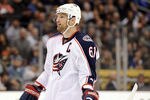 LOS ANGELES, CA - FEBRUARY 01:  Rick Nash #61 of the Columbus Blue Jackets waits for a faceoff during the game against the Los Angeles Kings at Staples Center on February 1, 2012 in Los Angeles, California.  (Photo by Harry How/Getty Images)