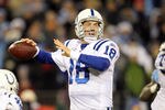 NASHVILLE, TN - DECEMBER 09:  Peyton Manning #18 of the Indianapolis Colts throws a pass during the NFL game against the Tennessee Titans  at LP Field on December 9, 2010 in Nashville, Tennessee.  The Colts won 30-28.  (Photo by Andy Lyons/Getty Images)