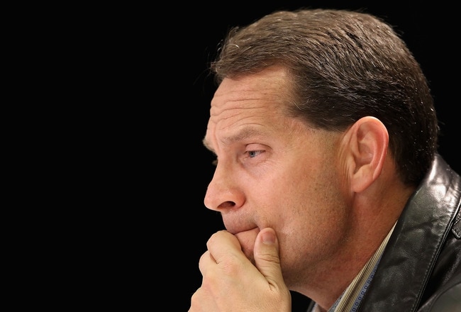 SCOTTSDALE, AZ - JANUARY 11:  Head coach Gene Chizik of the Auburn Tigers speaks to the media during a press conference for the Tostitos BCS National Championship Game at the JW Marriott Camelback Inn on January 11, 2011 in Scottsdale, Arizona.  (Photo by Christian Petersen/Getty Images)