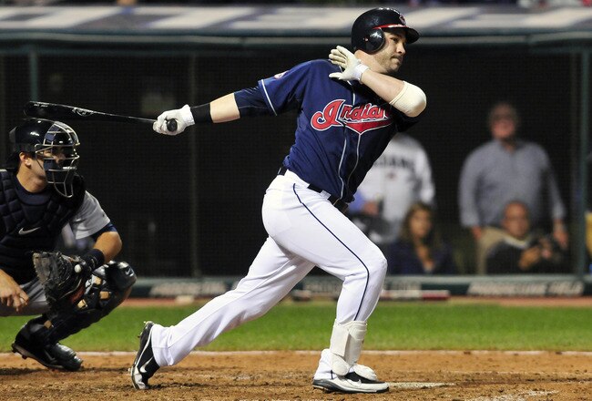 CLEVELAND, OH - SEPTEMBER 6: Jason Kipnis #22 of the Cleveland Indians strikes out during the seventh inning against the Detroit Tigers at Progressive Field on September 6, 2011 in Cleveland, Ohio. (Photo by Jason Miller/Getty Images)