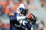 AUBURN, AL - NOVEMBER 06:  Linebacker Jonathan Evans #35 of the Auburn Tigers warms up for play against the Chattanooga Mocs November 6, 2010 at Jordan-Hare Stadium in Auburn, Alabama.  (Photo by Al Messerschmidt/Getty Images)