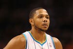 PHOENIX, AZ - DECEMBER 26:  Eric Gordon #10 of the New Orleans Hornets during the season openning NBA game against the Phoenix Suns at US Airways Center on December 26, 2011 in Phoenix, Arizona.  The Hornets defeated the Suns 85-84. NOTE TO USER: User expressly acknowledges and agrees that, by downloading and or using this photograph, User is consenting to the terms and conditions of the Getty Images License Agreement.  (Photo by Christian Petersen/Getty Images)