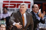 CHAMPAIGN, IL - JANUARY 10: Illinois Fighting Illini head coach Bruce Weber looks on against the Ohio State Buckeyes at Assembly Hall on January 10, 2012 in Champaign, Illinois. The Illini defeated the Buckeyes 79-74. (Photo by Joe Robbins/Getty Images)
