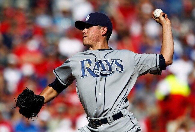ARLINGTON, TX - SEPTEMBER 30:  Pitcher Matt Moore #55 of the Tampa Bay Rays pitches in the first inning while taking on the Texas Rangers during Game One of the American League Division Series at Rangers Ballpark in Arlington on September 30, 2011 in Arlington, Texas.  (Photo by Tom Pennington/Getty Images)