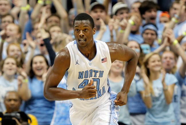 CHAPEL HILL, NC - FEBRUARY 08:  Harrison Barnes #40 of the North Carolina Tar Heels against the Duke Blue Devils during their game at the Dean Smith Center on February 8, 2012 in Chapel Hill, North Carolina.  (Photo by Streeter Lecka/Getty Images)