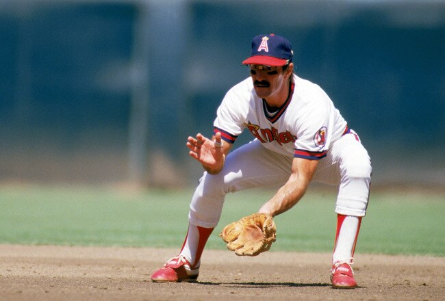 ANAHEIM, CA - 1985:  Infielder Bobby Grich #4 of the California Angels fields a grounder during a 1985 season game at Angel Stadium in Anaheim, California.  (Photo by Rick Stewart/Getty Images)