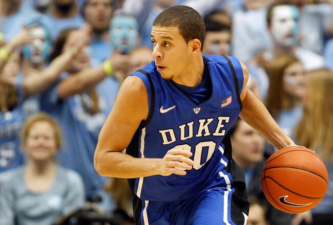 CHAPEL HILL, NC - FEBRUARY 08:  Seth Curry #30 of the Duke Blue Devils during their game at the Dean Smith Center on February 8, 2012 in Chapel Hill, North Carolina.  (Photo by Streeter Lecka/Getty Images)