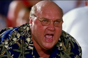 24 Nov 1998:  Head coach Rick Majerus of the Utah Utes looks on during the Maui Invitational game against the Indiana Hoosiers at Lahaina Civic Center in Maui, Hawaii.  Indiana defeated Utah 52-49. Mandatory Credit: Jamie Squire  /Allsport