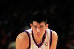 NEW YORK, NY - FEBRUARY 15:  Jeremy Lin #17 of the New York Knicks looks on against the Sacramento Kings at Madison Square Garden on February 15, 2012 in New York City. NOTE TO USER: User expressly acknowledges and agrees that, by downloading and/or using this Photograph, user is consenting to the terms and conditions of the Getty Images License Agreement.  (Photo by Chris Trotman/Getty Images)