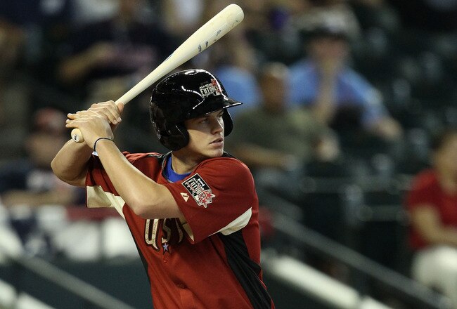 PHOENIX, AZ - JULY 10:  U.S. Futures All-Star Wil Myers #12 of the Kansas City Royals during the 2011 XM All-Star Futures Game at Chase Field on July 10, 2011 in Phoenix, Arizona.  (Photo by Christian Petersen/Getty Images)