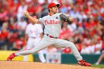 ST. LOUIS, MO - JUNE 23: Starter Roy Oswalt #44 of the Philadelphia Phillies pitches against the St. Louis Cardinals at Busch Stadium on June 23, 2011 in St. Louis, Missouri.  (Photo by Dilip Vishwanat/Getty Images)