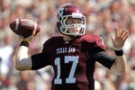 COLLEGE STATION, TX - OCTOBER 15:  Ryan Tannehill #17 of the Texas A&M Aggies throws during a game against the Baylor Bears at Kyle Field on October 15, 2011 in College Station, Texas. The Texas A&M Aggies defeated the Baylor Bears 55-28.  (Photo by Sarah Glenn/Getty Images)