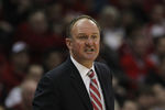 MADISON, WI - FEBRUARY 04: Head coach Thad Matta of the Ohio State Buckeyes gives instructions to his team against the Wisconsin Badgers at Kohl Center on February 4, 2012 in Madison, Wisconsin. Ohio State defeated Wisconsin 58-52. (Photo by Jonathan Daniel/Getty Images)
