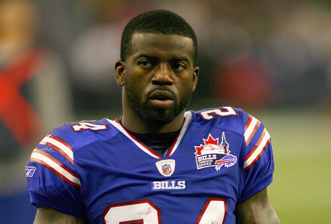 TORONTO, ON - OCTOBER 30: Terrence McGee #24 of the Buffalo Bills stands on the field during pregame against the Washington Redskins at Rogers Centre on October 30, 2011 in Toronto, Ontario, Canada.  (Photo by Rick Stewart/Getty Images)