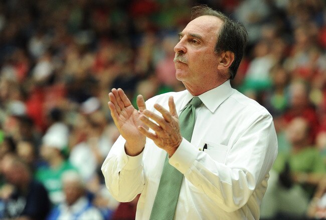 TUCSON, AZ - MARCH 17:  Head coach Fran Dunphy of the Temple Owls coaches during their game against the Penn State Nittany Lions in the second round of the 2011 NCAA men's basketball tournament at McKale Center on March 17, 2011 in Tucson, Arizona.  (Photo by Harry How/Getty Images)