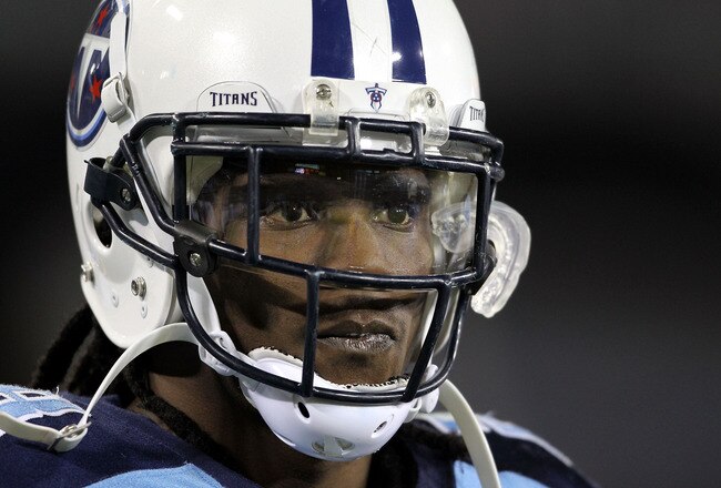 NASHVILLE, TN - NOVEMBER 06:  Chris Johnson #28 of the Tennessee Titans watches the game action during the NFL game against the Cincinnati Bengals at LP Field on November 6, 2011 in Nashville, Tennessee.  (Photo by Andy Lyons/Getty Images)