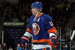 UNIONDALE, NY - FEBRUARY 11:  Brian Rolston #11 of the New York Islanders looks on before playing against the Los Angeles Kings on February 11, 2012 at Nassau Coliseum in Uniondale, New York. The Islanders defeated the Kings 2-1 in overtime.  (Photo by Jim McIsaac/Getty Images)