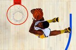 ORLANDO, FL - FEBRUARY 24:  Paul George #24 of the Indiana Pacers and Team Chuck dunks during the BBVA Rising Stars Challenge part of the 2012 NBA All-Star Weekend at Amway Center on February 24, 2012 in Orlando, Florida.  NOTE TO USER: User expressly acknowledges and agrees that, by downloading and or using this photograph, User is consenting to the terms and conditions of the Getty Images License Agreement.  (Photo by Gary Bogdan-Pool/Getty Images)
