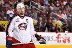 GLENDALE, AZ - MARCH 24:  Rick Nash #61 of the Columbus Blue Jackets during the NHL game against the Phoenix Coyotes at Jobing.com Arena on March 24, 2011 in Glendale, Arizona.  The Coyotes defeated the Blue Jackets 3-0.  (Photo by Christian Petersen/Getty Images)