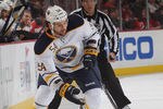 NEWARK, NJ - DECEMBER 28:  Zack Kassian #54 of the Buffalo Sabres skates against the New Jersey Devils at the Prudential Center on December 28, 2011 in Newark, New Jersey.  (Photo by Bruce Bennett/Getty Images)