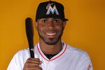 JUPITER, FL - FEBRUARY 27:  Shortstop Jose Reyes #7 of the Miami Marlins poses for photos during media day at Roger Dean Stadium on February 27, 2012 in Jupiter, Florida.  (Photo by Marc Serota/Getty Images)