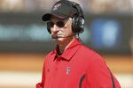AUSTIN, TX - NOVEMBER 5: Head coach Tommy Tuberville of the Texas Tech Red Raiders coaches against the Texas Longhorns on November 5, 2011 at Darrell K. Royal-Texas Memorial Stadium in Austin, Texas. Texas beat Texas Tech 52-20. (Photo by Erich Schlegel/Getty Images)