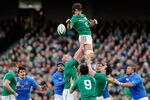 DUBLIN, IRELAND - FEBRUARY 25:  Donncha O'Callaghan of Ireland is raised up by team mates during the RBS 6 Nations match between Ireland and Italy at Aviva Stadium on February 25, 2012 in Dublin, Ireland.  (Photo by Claudio Villa/Getty Images)
